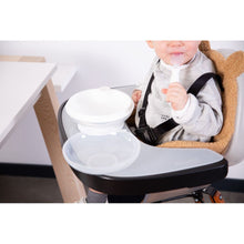 Load image into Gallery viewer, Childhome Evolu Feeding Tray + Silicone Placemat - Black
