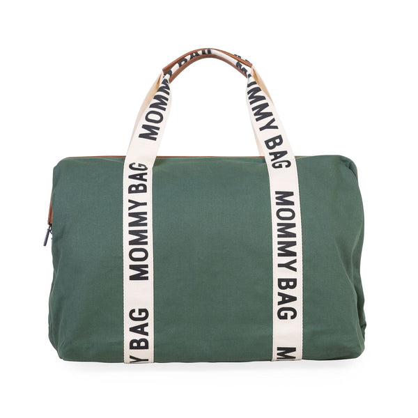 Childhome Mommy Bag Signature Canvas Green