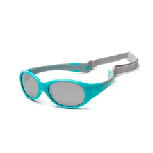 Load image into Gallery viewer, Koolsun Flex Kids Sunglasses - Aqua Grey 3-6 yrs
