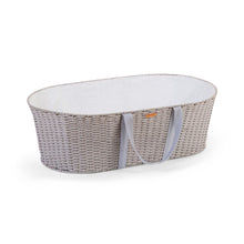 Load image into Gallery viewer, Childhome Moses Basket - Grey (Lining + Handles + Mattress)
