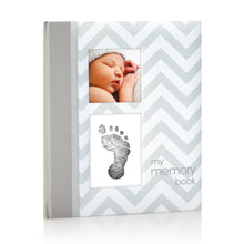 Load image into Gallery viewer, Babybook - Chevron Grey
