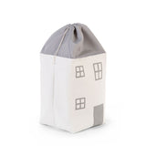 Childhome Toy Box House - Polyester - Grey Off White